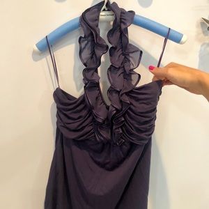 EXPRESS Purple Halter Top Medium NWT